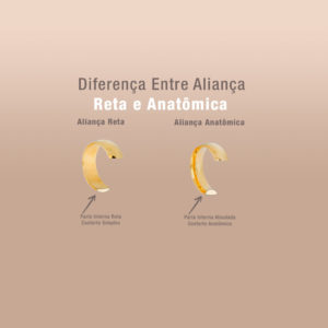 Diferença Entre Aliança Reta e Anatômica