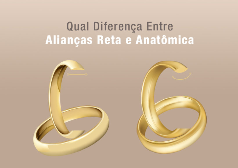Diferença Entre Aliança Reta e Anatômica