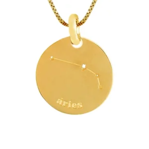 joias de signos Pingente em Ouro 18k Constelacao Signo Aries PG21489
