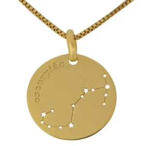 joias de signos Pingente em Ouro 18k Constelacao Signo Escorpiao PG21492