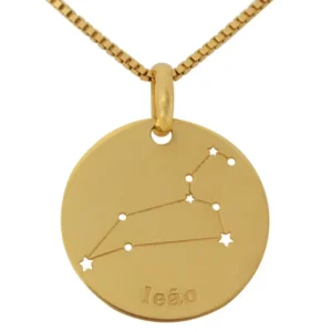 joias de signos Pingente em Ouro 18k Constelacao Signo Leao PG21494
