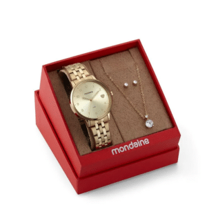 dia das maes Relogio Feminino Mondaine Dourado 32597LPMKDE1K1 1