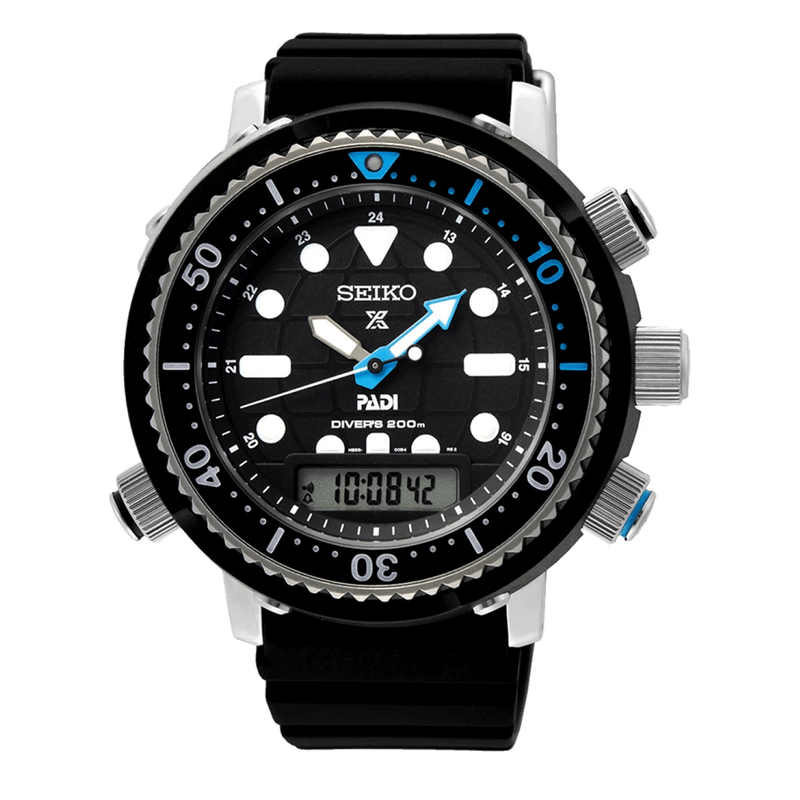 Relogio Masculino Prospex Seiko Solar PADI Arnie Hybrid Preto SNJ035P1 P1PX