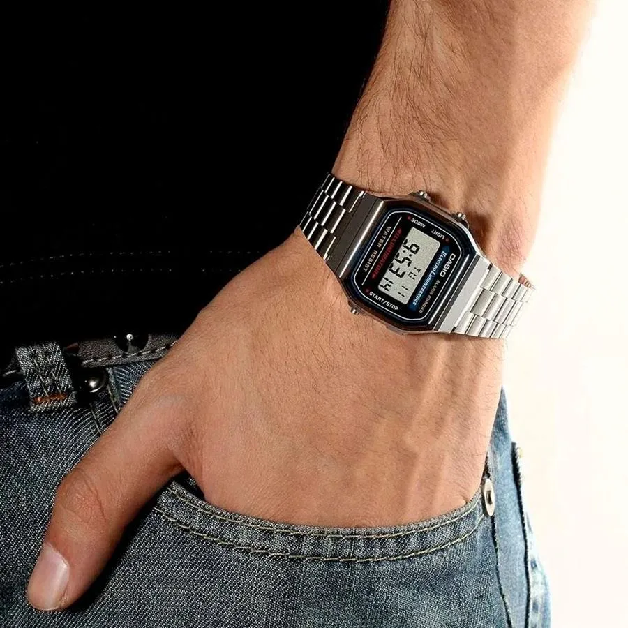 relogio masculino casio vintage A158WA 1DF