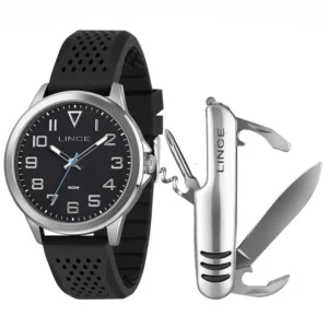 mensagem para o dia dos pais Relogio Masculino Lince Prata MRPM014L46 K0AJP2PX