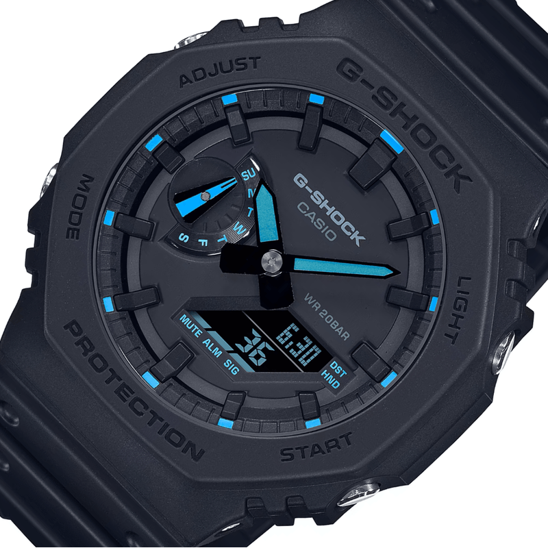presentes para o dia dos pais Relogio Masculino G Shock Carbon Core Guard Casio Preto GA 2100 1A2DR 4