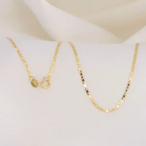 presentes para o dia dos pais casa das aliancas Corrente Masculina Ouro 18K Malha Piastrini Fio 30 60cm CR20591 2