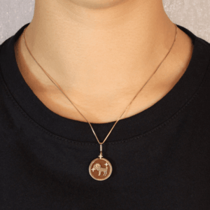 Cor laranja em 2025 Pingente de Signo Zodiaco Aries em Ouro 18K com Quartzo Laranja e Diamantes PG21998 2