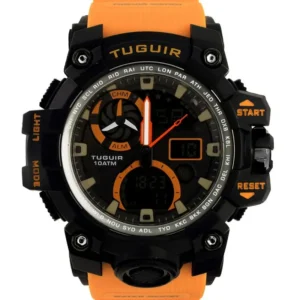 Cor laranja em 2025 Relogio Tuguir Masculino Preto TG30065 1