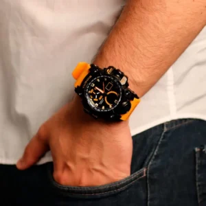 Cor laranja em 2025 Relogio Tuguir Masculino Preto TG30065 3