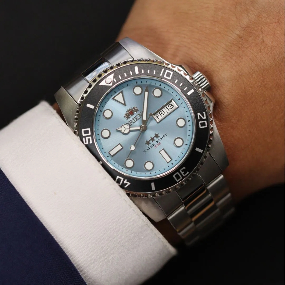 Relógio Orient Submariner Azul Claro - NH3SS010