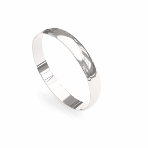 lado certo de usar a alianca de namoro Alianca de Prata Abaulada Lisa AS2046