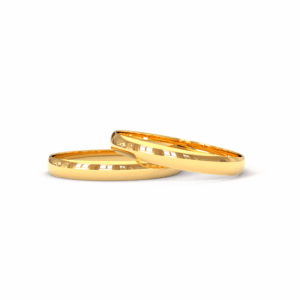 aliancas de ouro para cada tipo de casal Alianca de Ouro 18k Acabamento Liso AS0003 1