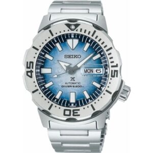 relogio azul celeste Relogio Seiko Prospex Masculino Prata SRPG57B1 A1SX2