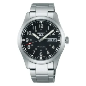 relogios automaticos Seiko 5 Sports Black Steel Preto Automatic SRPG27K1