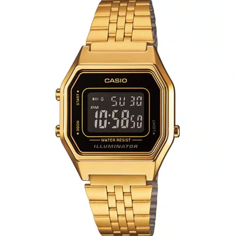 relogios casio Relogio Feminino Casio Vintage Dourado LA680WGA 1BDF SC 1