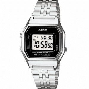 relogios casio Relogio Feminino Vintage Casio Prata LA680WA 1DF SC 1