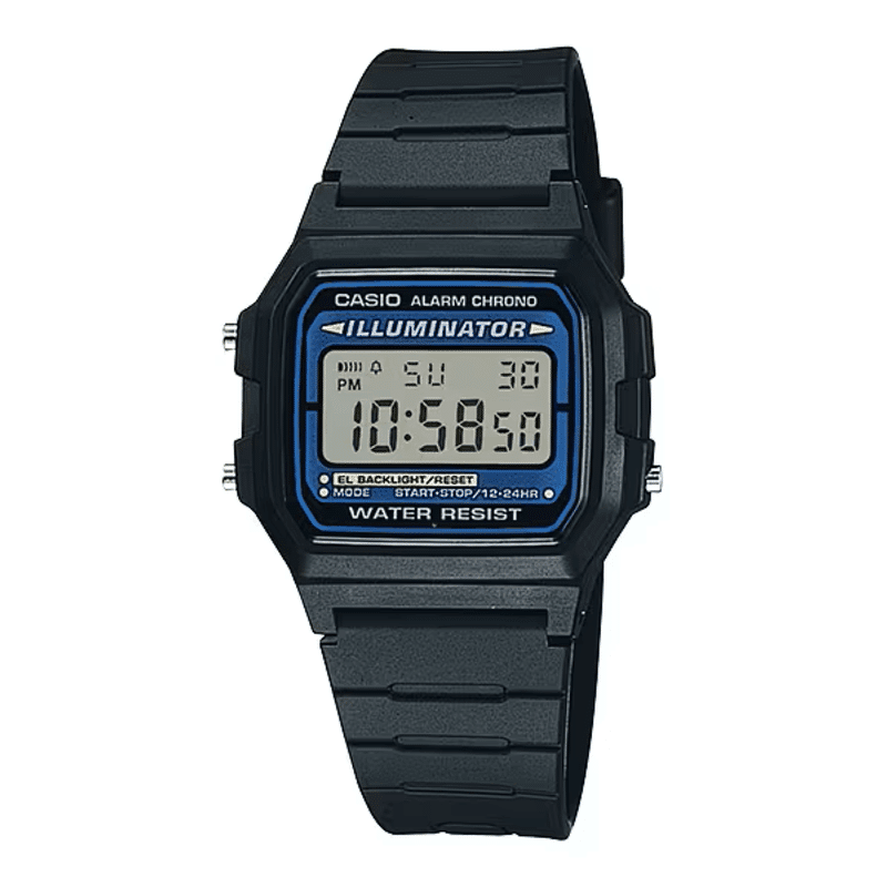 relogios casio Relogio Masculino Vintage Casio Preto F 105W 1ADF SC 1 1