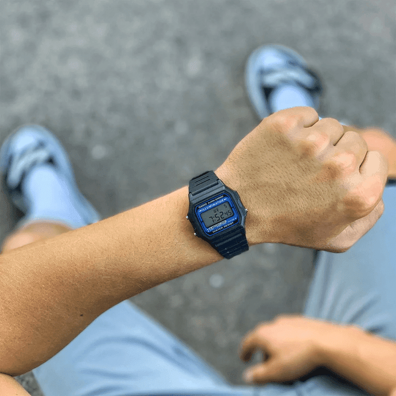 relogios casio Relogio Masculino Vintage Casio Preto F 105W 1ADF SC 2
