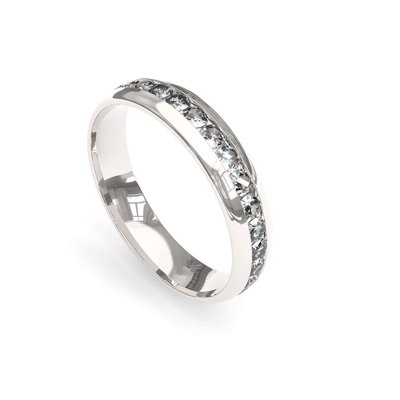 Black Friday de alianças: como escolher o modelo de aliança perfeito? 25 black friday de aliancas Alianca de Namoro em Prata com Zirconias AS0942