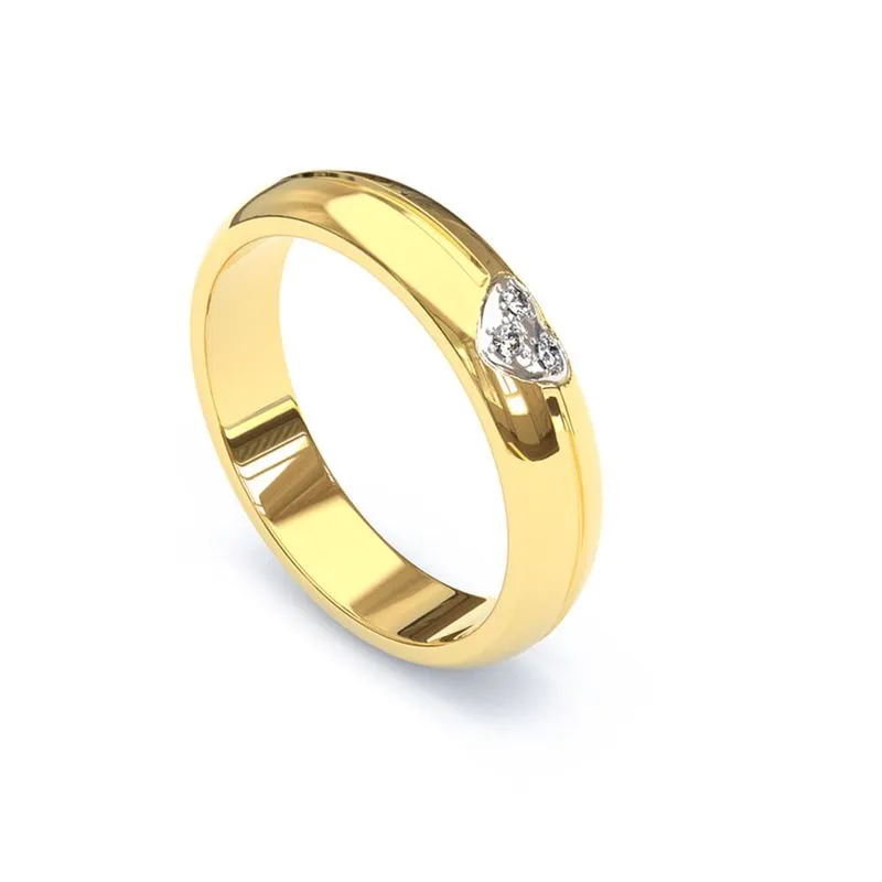 Black Friday de alianças: como escolher o modelo de aliança perfeito? 33 black friday de aliancas Alianca de Ouro 18K Abaulada Lisa com Friso Fosco e Coracao com Zirconias AS2212