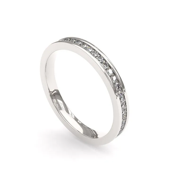 Black Friday de alianças: como escolher o modelo de aliança perfeito? 32 black friday de aliancas Alianca de Prata Trilho Inteiro com Zirconias AS2099