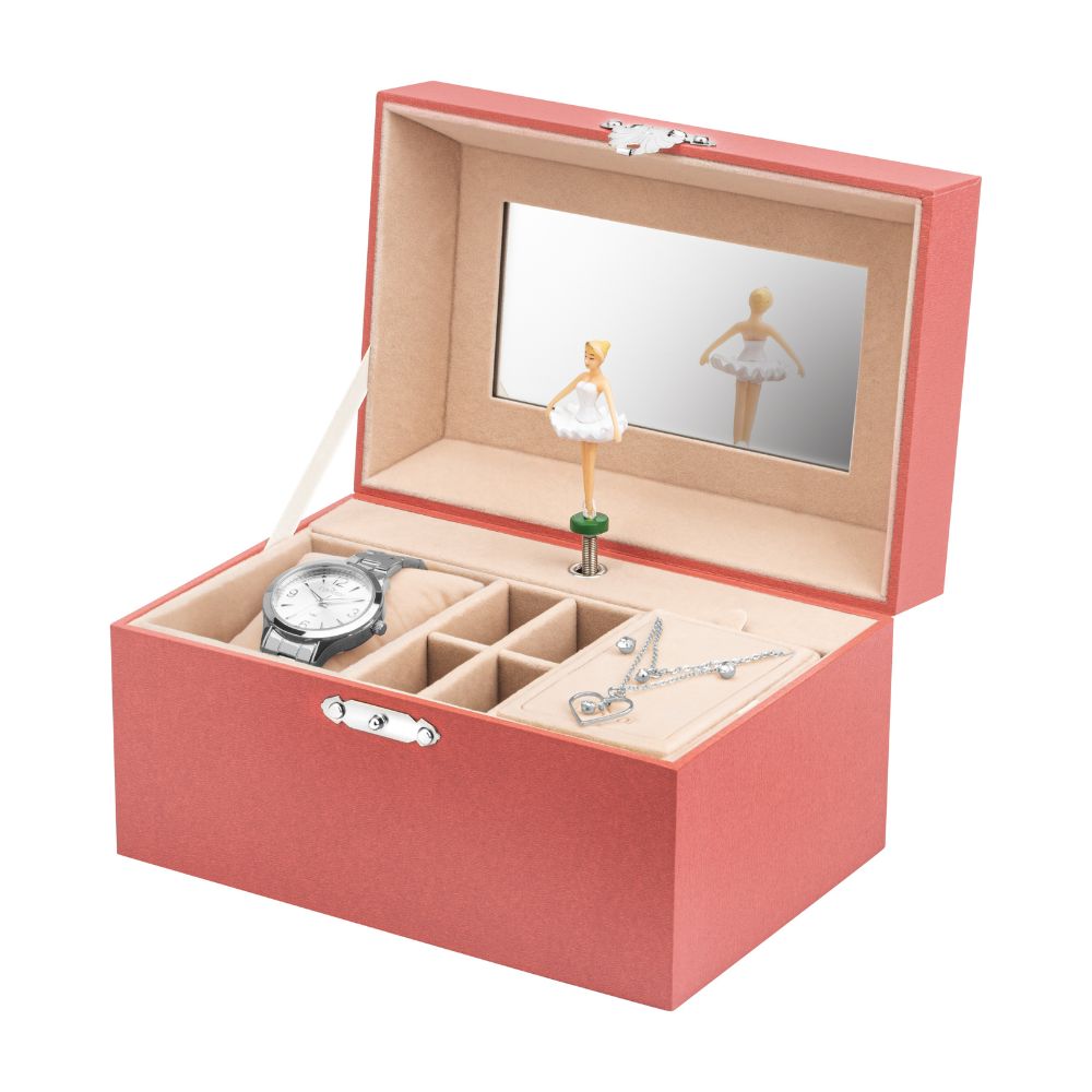 Coleção Bailarina Condor x Casa das Alianças: relógio, colar, brinco e caixa de música Coleção Bailarina Condor x Casa das Alianças: relógio, colar, brinco e caixa de música