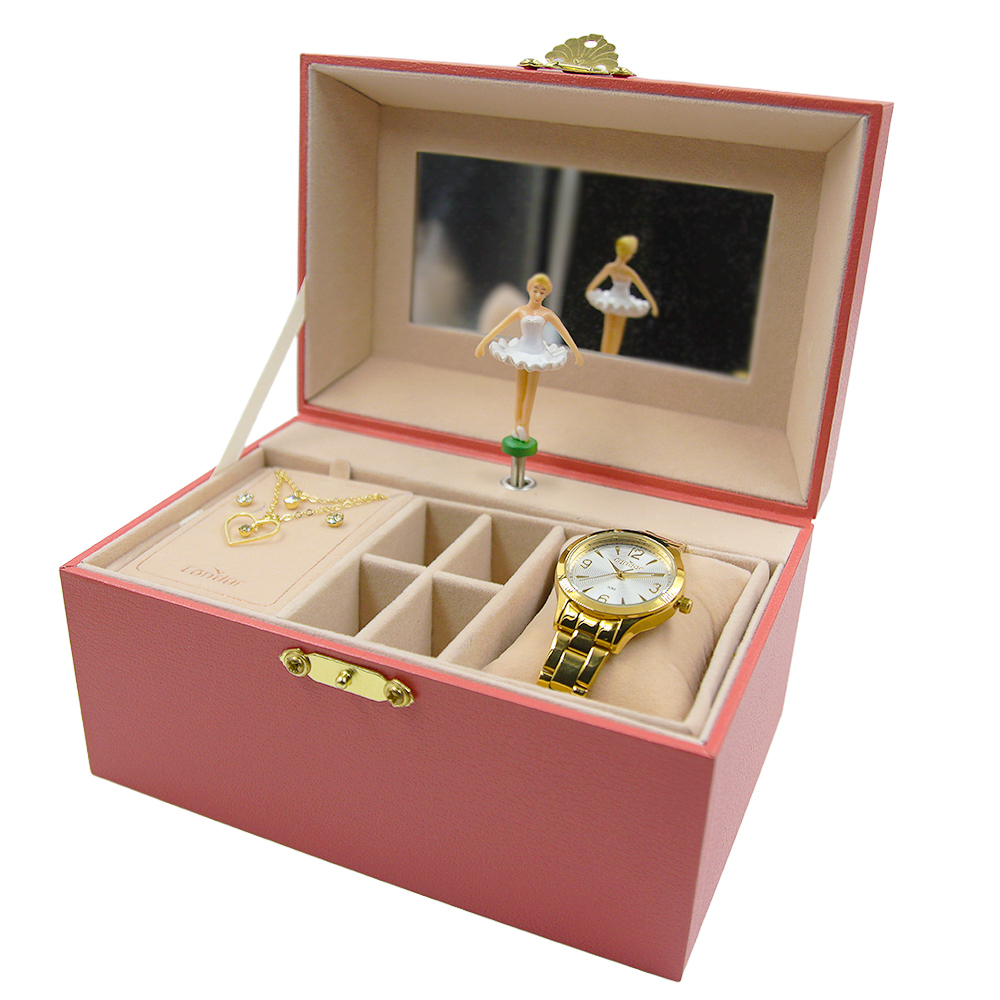 colecao bailarina casa das aliancas condor relogio colar e brincos CO2035NVN K4K