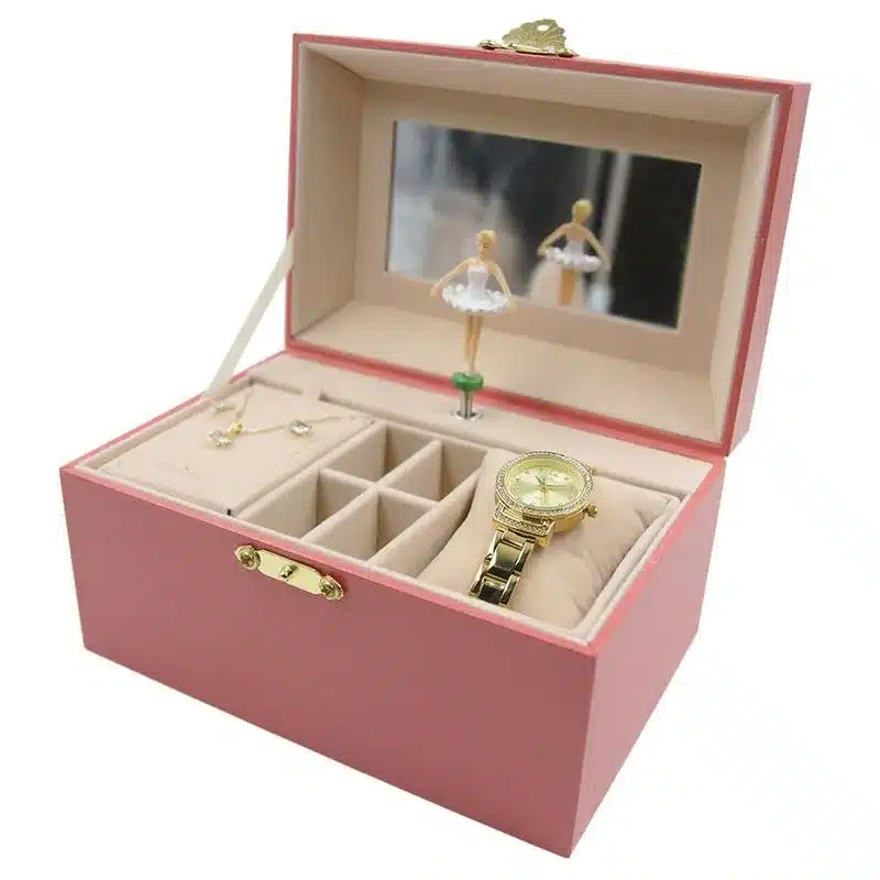 presentes de natal na black friday Kit Relogio Feminino Condor com Caixa de Musica Porta Joias Bailarina CO2035NUW K4X 1