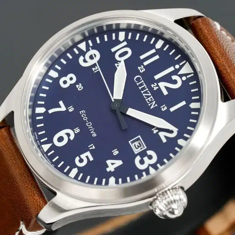 presentes de natal na black friday Relogio Masculino Citizen Weekender Aviator Eco Drive Azul BM6838 17LN 2