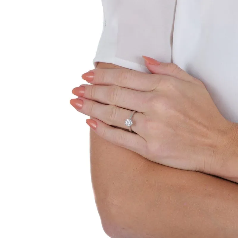 quem namora pode usar anel solitario Anel Solitario de Prata Garra Trabalhada com Zirconia AN23251 2