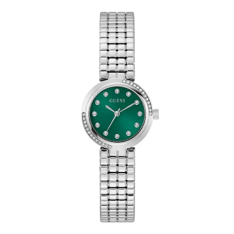 look de natal Relogio Feminino Guess Cristais GW0930L1 Verde