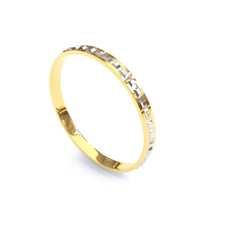 Tendências de Alianças, Joias e Relógios para 2026 3 tendencias de aliancas 2026 Alianca de Ouro 18K Bodas com Filete em Ouro Branco AS1669