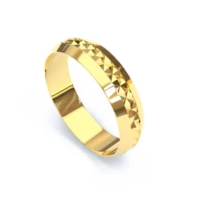 guia completo de aliancas de ouro Alianca de Ouro 18K com Filete Diamantado AS0103
