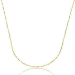 joias minimalistas 2026 Corrente de Ouro 18K Malha Grumet 60cm CR20294
