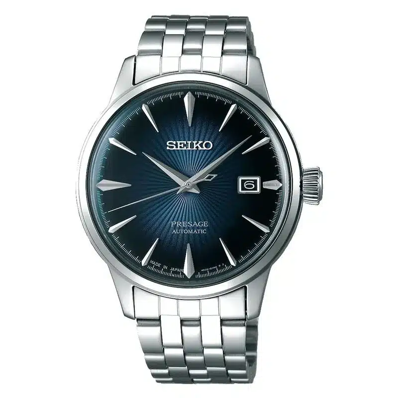 Relógios para começar o ano com estilo: Modelos Atemporais para 2026 5 relogios para comecar o ano Relogio Masculino Presage Cocktail Blue Moon Seiko SRPB41J1 D1SX