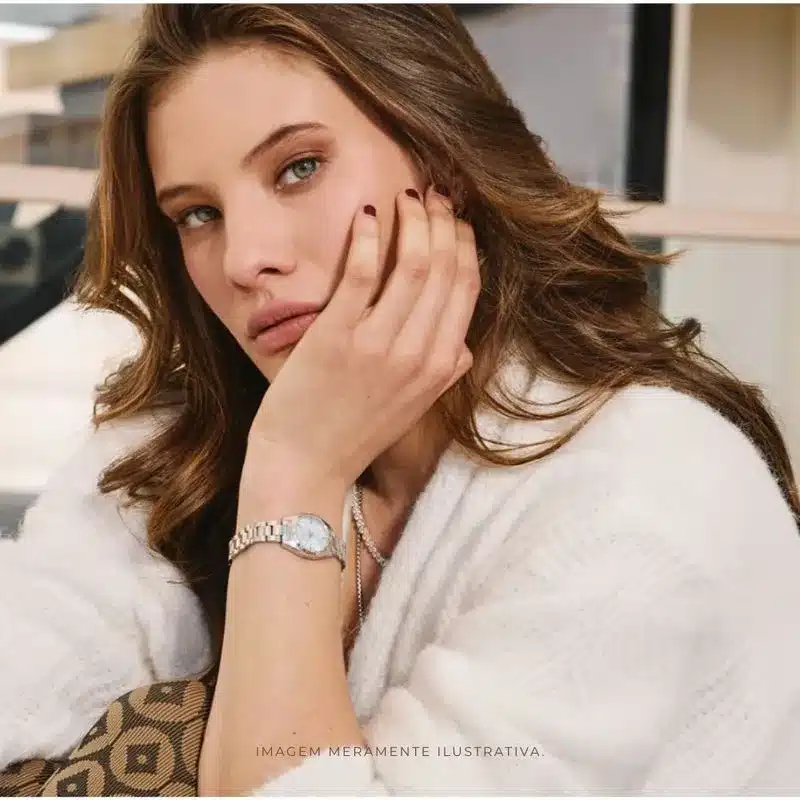 Relógios para começar o ano com estilo: Modelos Atemporais para 2026 3 relogios para comecar o anoRelogio Feminino Bulova Classic Surveyor Analogico 96L345 Azul Claro 1