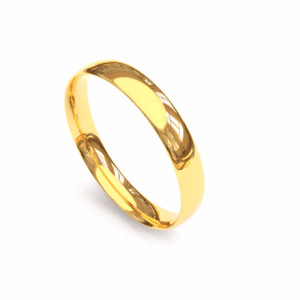 Alianca de Casamento em Ouro 18k com Acabamento Liso AS0112