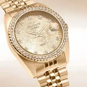 Relogio Feminino Riviera Technos Dourado 2117LFK 1D 1