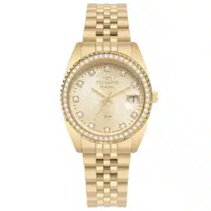 Relogio Feminino Riviera Technos Dourado 2117LFK 1D