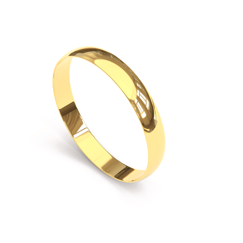 Aliança de casamento simples é elegante? Veja por que muitos casais estão escolhendo esse estilo 6 aliancas de casamento simples Alianca de Ouro 18K com Acabamento Liso AS0004