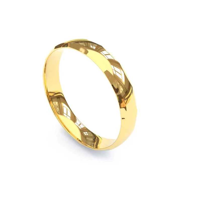 Tipos de Alianças de Ouro: Guia Completo para Escolher a Joia Ideal 6 Alianca de Ouro 18K Abaulada Anatomica AS0993