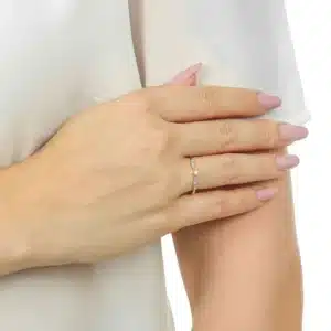 Anel Solitario de Ouro 18K Solitario com Zirconia AN20124 1