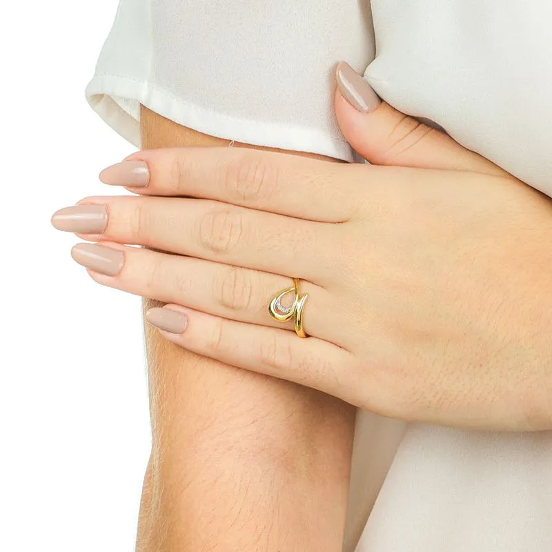 Guia de Presentes para Dia das Mães: joias, relógios e inspirações para surpreender quem você ama 16 Anel de Ouro 18K Ondas Vazadas com Topazio Branco AN20401 1