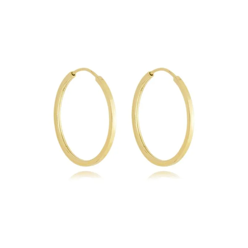 O Diabo Veste Prada 2: As Joias e Relógios que Estão Dominando a Moda em 2026 17 Brinco de Ouro 10K Argola Oca Redonda Fio Quadrado BR22488