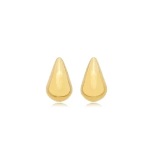 Brinco de Ouro 18K Pino Gota Bojuda BR24899 2