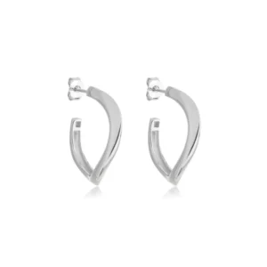 Brinco de Prata Argola Torcida BR23207
