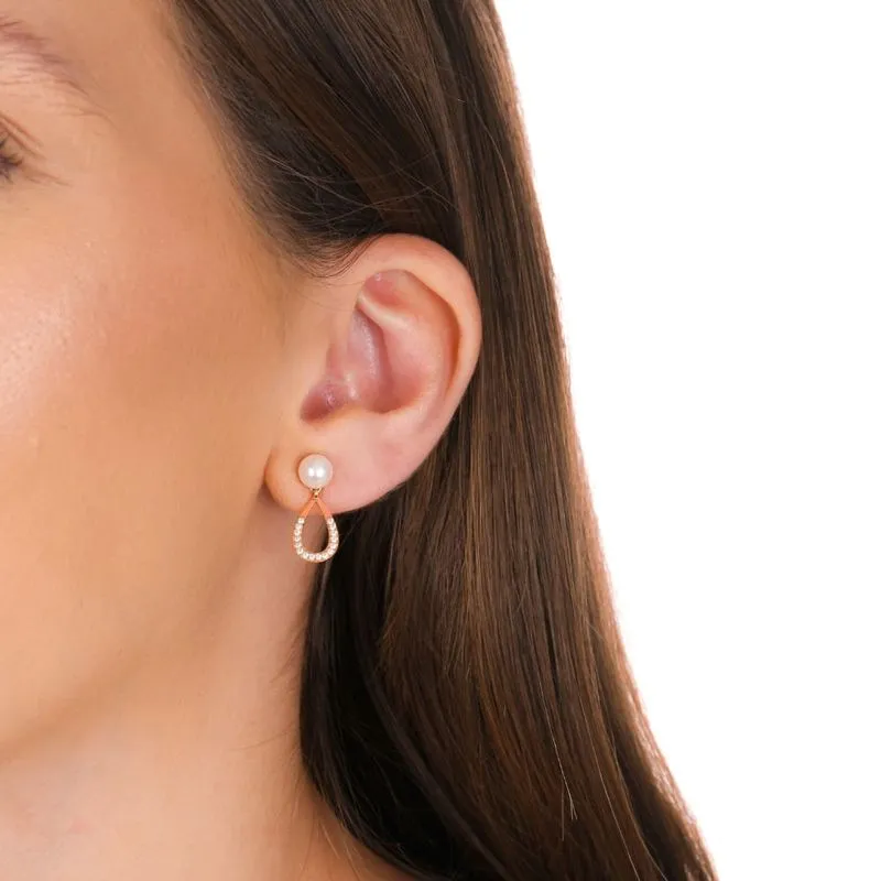 O Diabo Veste Prada 2: As Joias e Relógios que Estão Dominando a Moda em 2026 23 Brinco de Prata com Banho Perola com Gota Pendula de Zirconias BR21528 1