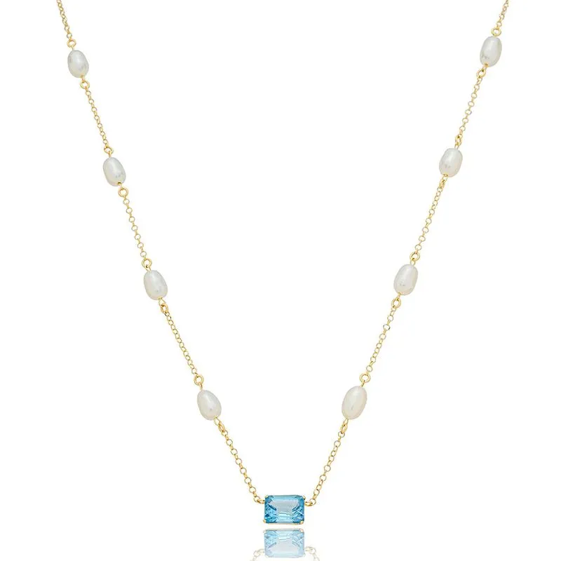 O Diabo Veste Prada 2: As Joias e Relógios que Estão Dominando a Moda em 2026 34 Gargantilha de Ouro 18K Malha Elo Portugues 45cm com Perolas Naturais e Baguete Topazio Swiss GG23525