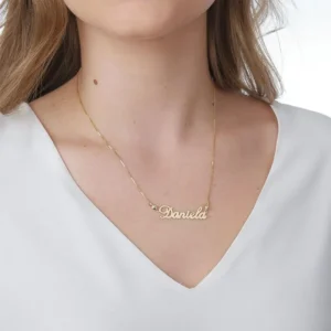 Gargantilha de Ouro 18K com Nome Personalizado GG4852 1